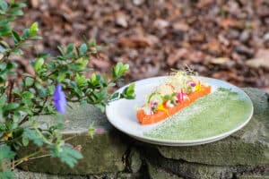 RB.gerechten.voorgerecht.zalm.huisgerookt.najaar.herfst.spinazie.mierikswortel.komkommer